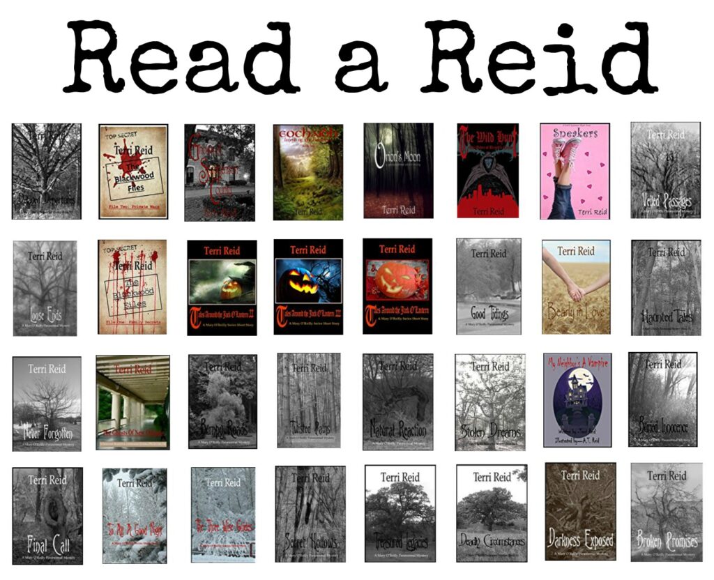 A collection of paranormal, mystery, romance, and ghost story books by author Terri Reid