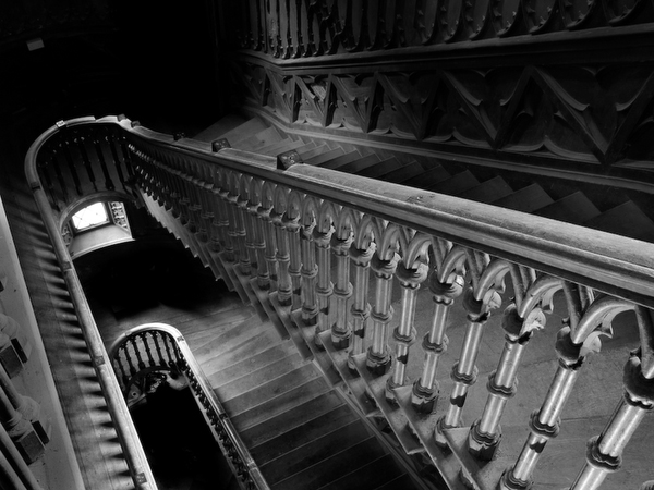 great staircase at Charleville Castle